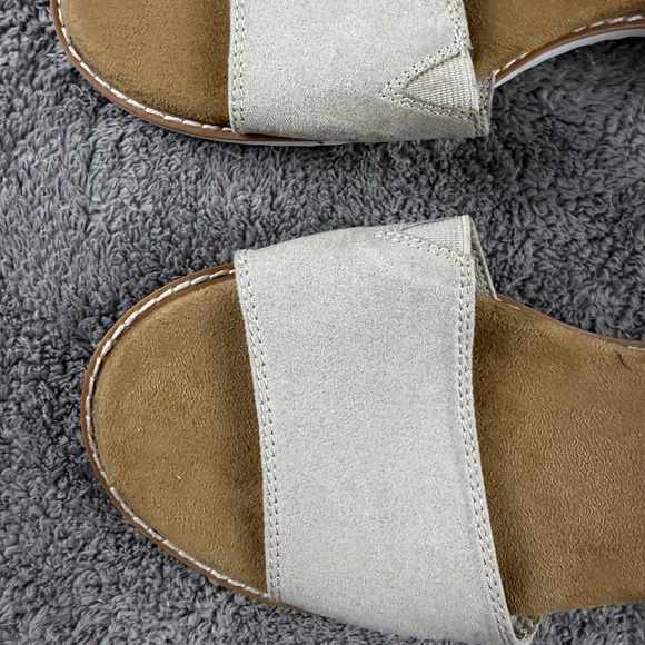 Skechers Memory Foam Womens 10 White‎ Strap Low Wedge Sandals - Picture 4 of 13